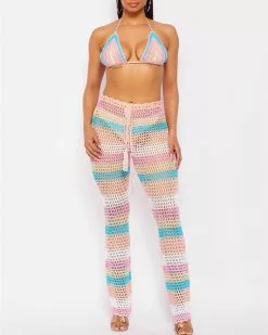Radical Love 2pc Crochet Pant Set -Rave Wonderland Shop 1027 0573 1
