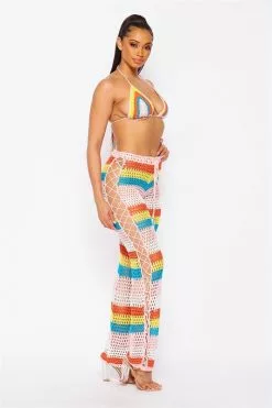 Indio Summer 2pc Crochet Pant Set -Rave Wonderland Shop 1201 0430 1