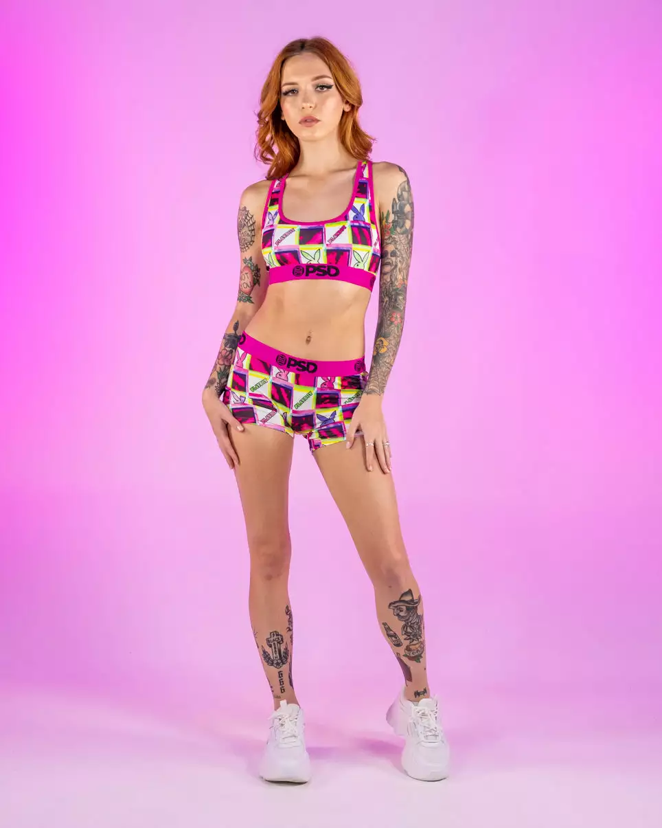 PSD Playboy Checkers Boy Shorts 4 PSD Playboy Checkers Boy Shorts - Image 2