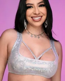 Roma Silver Aura Strap Top