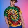 Space Yacht Tie Dye Twerk Skeleton Tee