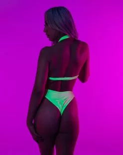 Euphoric Rebellion Asymmetrical O-Ring Scrunch Back Bodysuit -Rave Wonderland Shop 18004SL NG 1