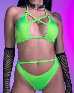 Roma Neon Green Kinetic Criss-Cross Top -Rave Wonderland Shop 18 7f2c756d ed27 4f7f 9c28 c6bd527dfc63