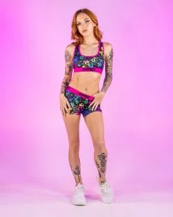 PSD Space Trip Boy Shorts -Rave Wonderland Shop 223480077 BLK 5