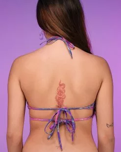 Roma Violet Rebel Keyhole Tie Top -Rave Wonderland Shop 23 7fde1626 f8fd 4727 a489 13a0af8ed4ae