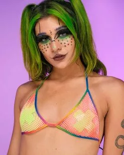 Roma Rainbow Raver Fishnet Bikini Top -Rave Wonderland Shop 28 191ec169 bc5e 4437 8cb1 eb00d074a805