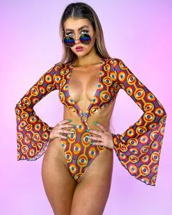 Rave Wonderland Shop 37 Badinka Voodoo Child Mesh Ring Bodysuit