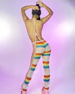Indio Summer 2pc Crochet Pant Set -Rave Wonderland Shop 35 a2201fc0 22c8 464f b8a9 6f5fd4b50ec0