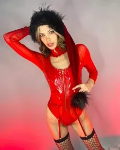 Forplay Vinyl Contrast Red Bodysuit -Rave Wonderland Shop 37 f230e016 83a0 4635 8cc7 fced3194fdc3