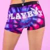 PSD Playboy Spiral Tie Dye Boy Shorts -Rave Wonderland Shop 422480008 PUR 4