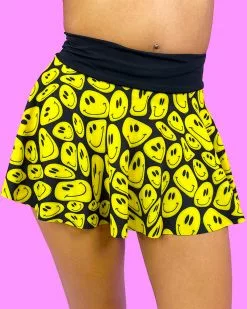 The Lyte Couture Yellow Smiley Skirt