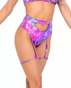 Roma Violet Rebel Keyhole Garter Bottoms -Rave Wonderland Shop 6056 6057 PM