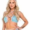 Roma Minty Aura Criss-Cross Top -Rave Wonderland Shop 6078 6079 LG