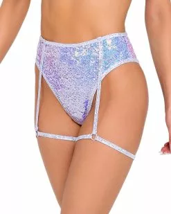 Roma Lavender Sugar Nova Garter Bottoms -Rave Wonderland Shop 6098 6099 Lav 2