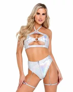 Roma Silver Holo Foil Garter Bottoms -Rave Wonderland Shop 6117 6118 Slvr 0d6def65 b6e4 44db 97f1 dc091b0cbd21