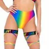 Roma Rainbow Love High Waist Bottoms -Rave Wonderland Shop 6138 6139 6144 2