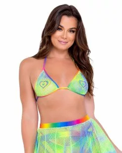 Roma Rainbow Raver Fishnet Bikini Top -Rave Wonderland Shop 6141 6142 GM 6145 6143 97c2b78e 08e0 4bd5 8c47 81e0c3f387d0