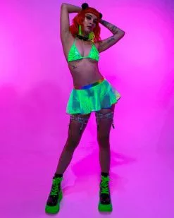 Roma Hypnotic Green Bikini Tie Top -Rave Wonderland Shop 80 5e27bbba 8093 4e8e a971 1027bcd1246e