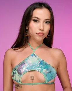 Roma Ultramarine Keyhole Tie Top