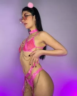 Roma 2pc Lustful Habit Pink Lingerie Set -Rave Wonderland Shop 8 98bf2ef6 ea4f 44a6 9411 ca41ee08a926