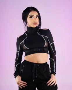High Tech Mesh Crop Top