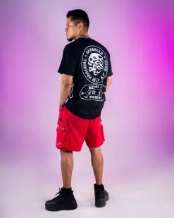 Basshead Hell And Back Black Men's T-Shirt -Rave Wonderland Shop A800 BASSHELLBACK 4