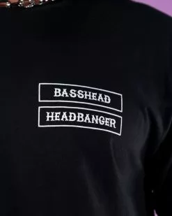 Basshead Hell And Back Black Men's T-Shirt -Rave Wonderland Shop A800 BASSHELLBACK 6