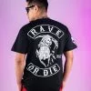 Rave Or Die Reaper Black Men's T-Shirt -Rave Wonderland Shop A800 RAVEORDIE 4
