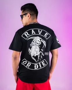 Rave Or Die Reaper Black Men's T-Shirt