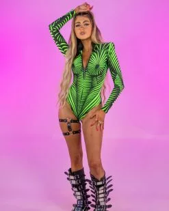 Badinka Nyx Serious Bodysuit 12 Badinka Nyx Serious Bodysuit -Rave Wonderland Shop BAD02 NYXGRN 1