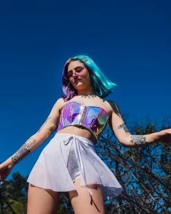 Wanderlust Iridescent Purple/Blue Bustier Top -Rave Wonderland Shop Blank94x1205 4