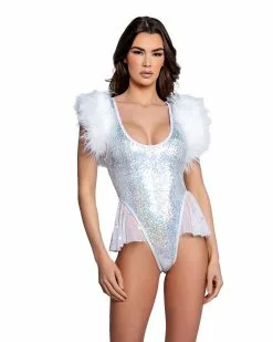 Silver Dreams Ballerina Bodysuit 8 Silver Dreams Ballerina Bodysuit -Rave Wonderland Shop FR104 SIL FR160 WHT FRONT 03f5e09e 02cb 416e b7ef e3c995857254