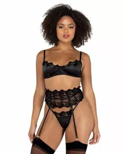 Roma Covered In Lace 3pc Lingerie Set -Rave Wonderland Shop LI473 Blk 2048x 118a1add 187b 4663 8e30 3533e0ab0cd2