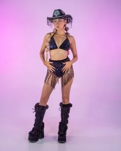 Navy Blue Mirage Sequin & Velvet 2pc Skirt Set -Rave Wonderland Shop LizzieRoseMedia 2 3 5eb63db5 7b86 4bef 9799 779adde6c47e