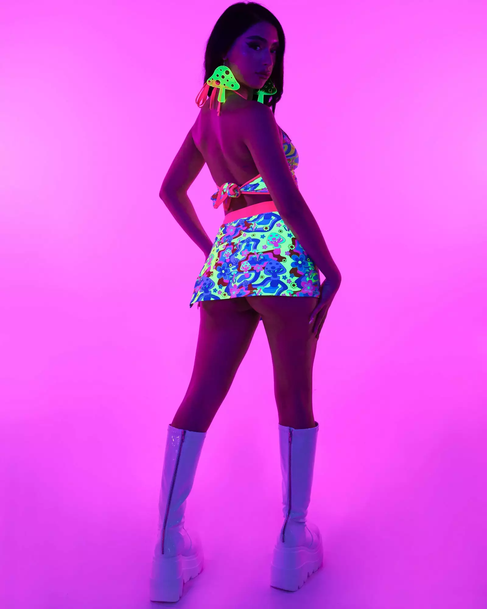 Shark Psychedelic Psilocybin O-Ring Halter Top 13 Shark Psychedelic Psilocybin O-Ring Halter Top - Image 11