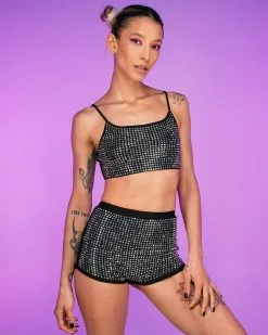 Black Ice 2pc Rhinestone Set