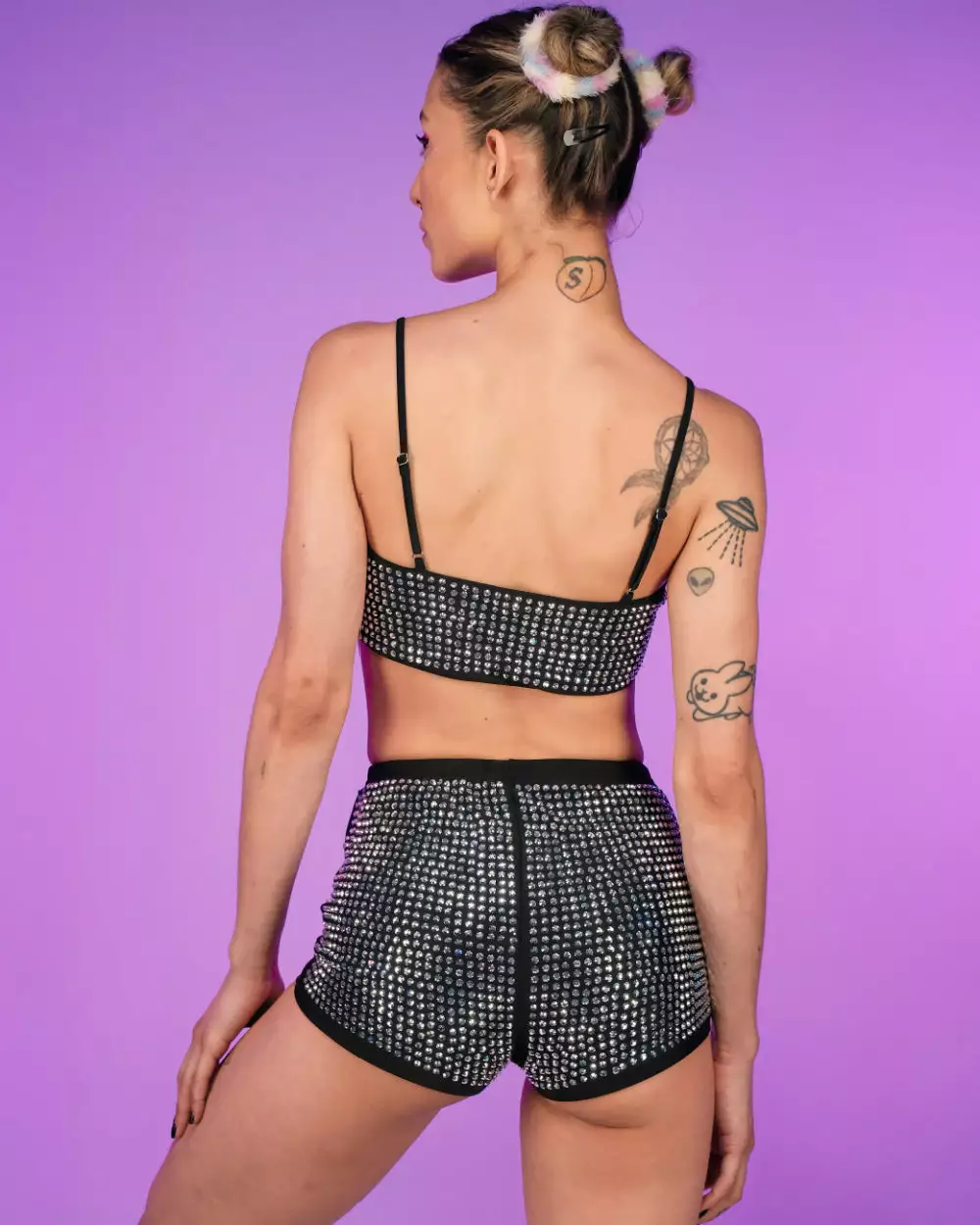 Black Ice 2pc Rhinestone Set 4 Black Ice 2pc Rhinestone Set - Image 2