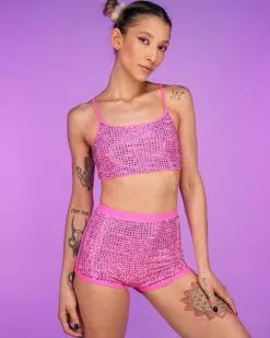 Pink Ice 2pc Rhinestone Set 12 Pink Ice 2pc Rhinestone Set -Rave Wonderland Shop RW 062922 793