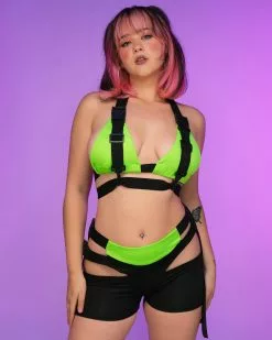 Neon Kush 2pc Buckle Set -Rave Wonderland Shop RW 071922 324