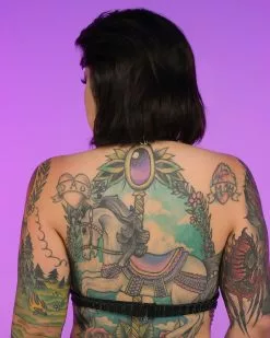 Roma High Fidelity Chain Halter Top -Rave Wonderland Shop RW 082422 Product 9