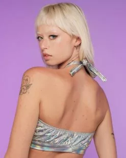 Roma Silver Holo Foil Cutout Top -Rave Wonderland Shop RW 092822 110 0a73f849 4be7 4643 b74c c6cd88f50969