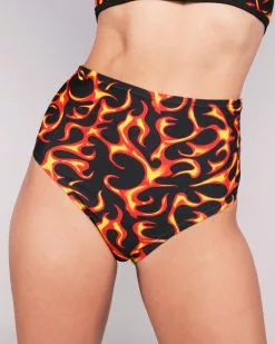 Firestarter High Waist Thong Bottoms -Rave Wonderland Shop RW 101222 1448
