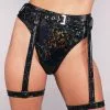 Roma Onyx Aura Garter Belted Shorts -Rave Wonderland Shop RW 101222 1688