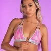 Roma Pink Sugar Nova Two-Tone Bikini Top -Rave Wonderland Shop RW 101222 527