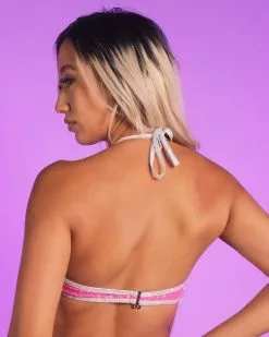 Roma Pink Sugar Nova Criss-Cross Top -Rave Wonderland Shop RW 101222 646
