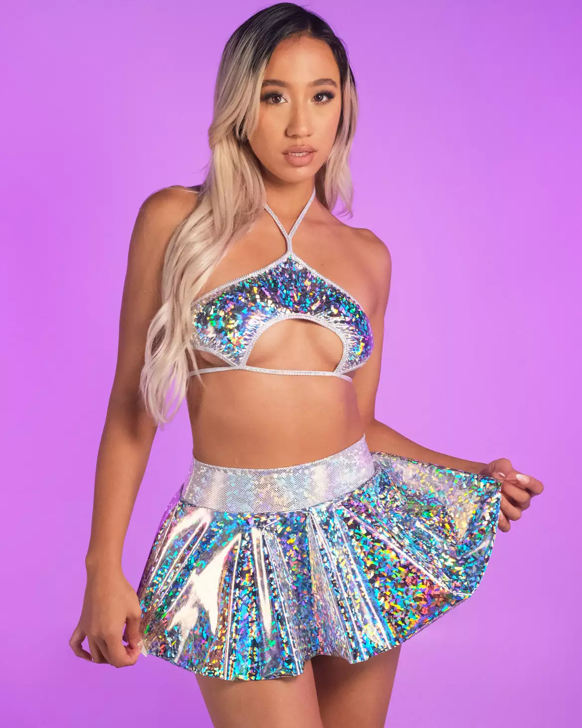 Roma Ice Prism Mini Skirt 4 Roma Ice Prism Mini Skirt - Image 2