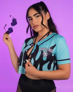 House Hoe Cropped Jersey -Rave Wonderland Shop RW 101322 1262