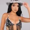 Rolita Couture X RW Cow Fringe Wrap Top -Rave Wonderland Shop RW 101822 442