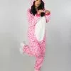 Pink Leopard Unisex Onesie -Rave Wonderland Shop RW 111722 1106