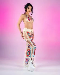 Desert Chill Crochet 2pc Pants Set